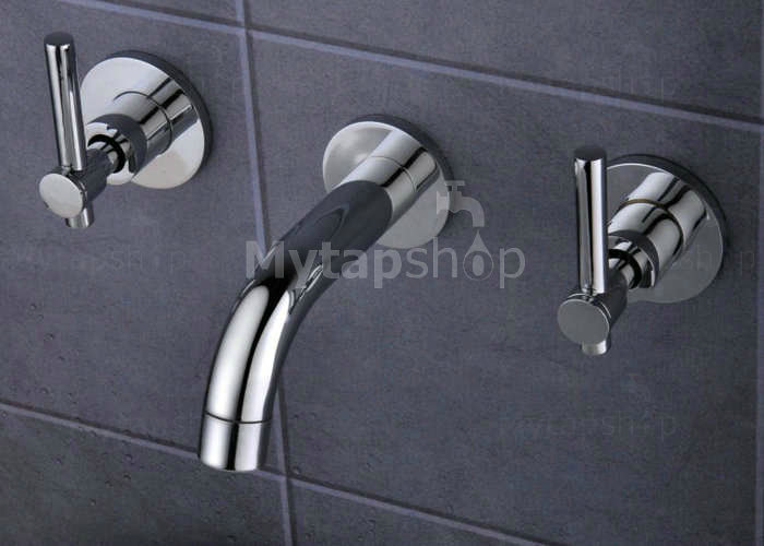 Contemporary Color Changing LED Waterfall Widespread Bathroom Sink Tap T0462F - Click Image to Close