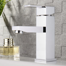 Chrome Finish Solid Brass Bathroom Sink Tap T0509 - Click Image to Close