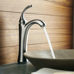 Classic Solid Brass Bathroom Sink Tap - Nickel Brushed Finish T0519N
