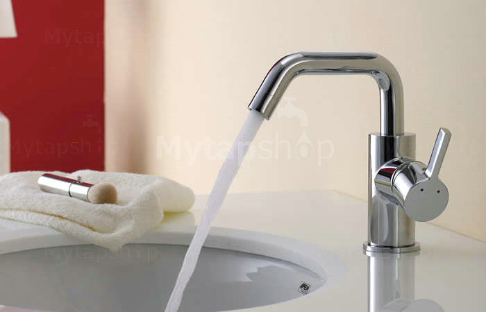 Chrome Finish Solid Brass Bathroom Sink Tap T0541 - Click Image to Close