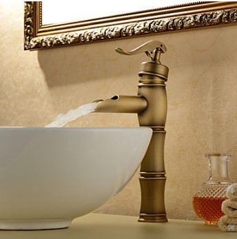 Centerset Antique Brass Bathroom Sink Tap TP0599D