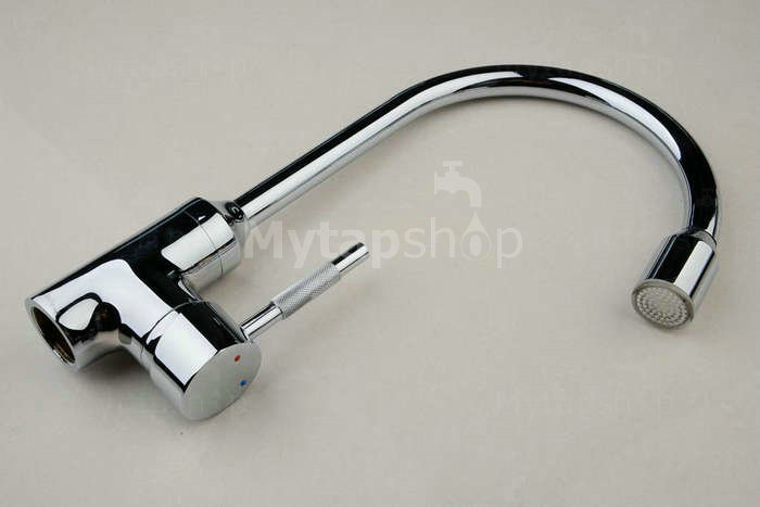 Contemporary Single Handle LED Chrome Kitchen Tap - T0756F - Click Image to Close