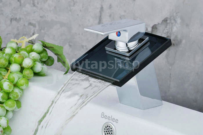 Contemporary Waterfall Bathroom Sink Tap T0815B