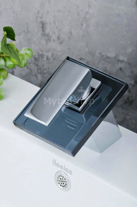 Contemporary Waterfall Bathroom Sink Tap T0815B - Click Image to Close