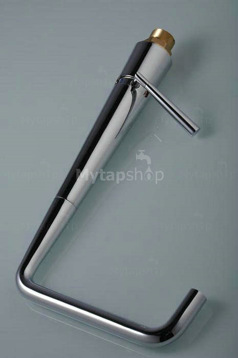 Stainless Steel Contemporary Adjustable Kitchen Tap Chrome Finish T1709