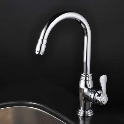 Chrome Single Handle Centerset kitchen tap T1723