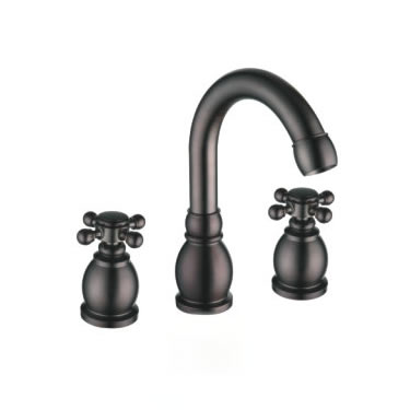 Oil-rubbed Bronze Widespread Antique Bathroom Sink Tap T1808C