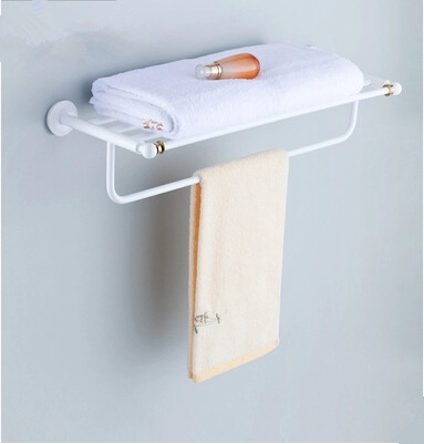 Best Selling Brass Roasted white Porcelain Bathroom Classic Double Towel Bar TAB1889 - Click Image to Close