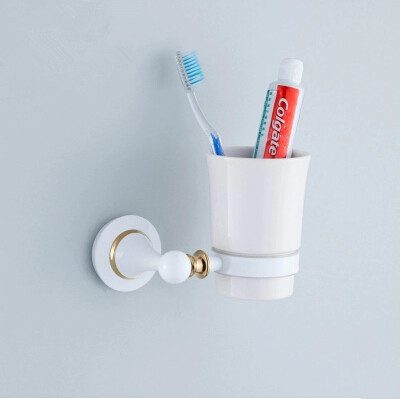 Brass NEW Roasted white Porcelain Bathroom Single Tooth Brush Holder TBH1026 - Click Image to Close