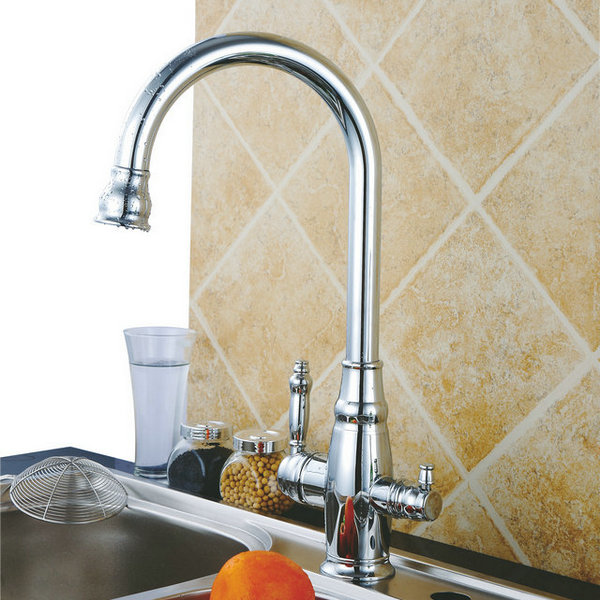 Three Flow Kitchen tap with pure water RO Tap T3001