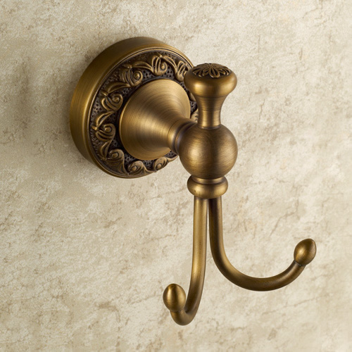 Antique Brass Finish Wall Mounted Robe Hook TAB6106 - Click Image to Close