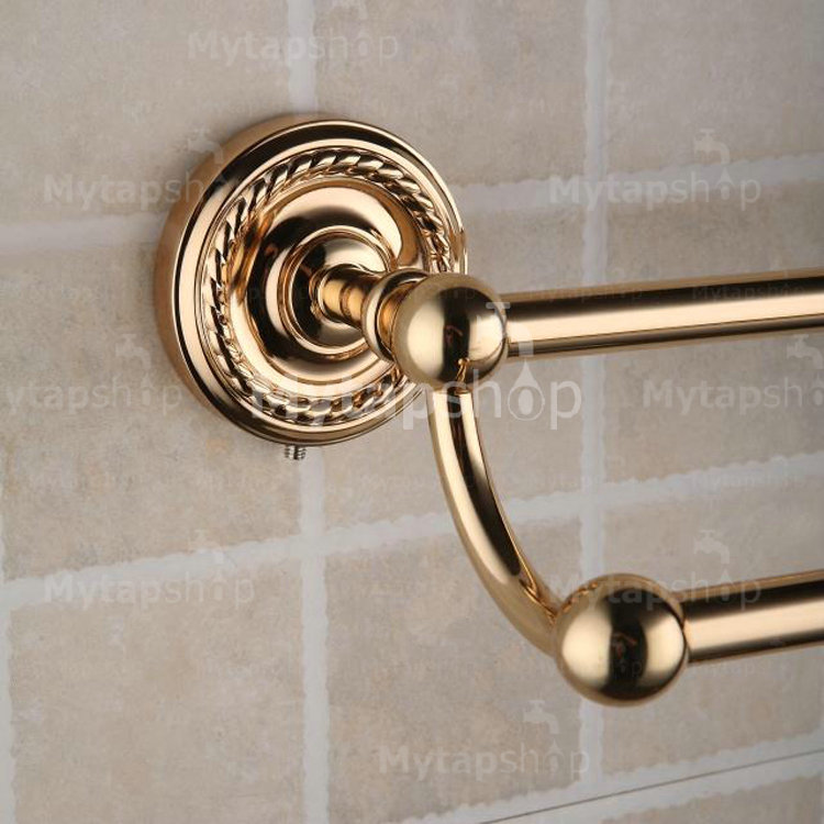 Ti-PVD Solid Brass 25 Inch Double Towel Bars TGB2003 - Click Image to Close