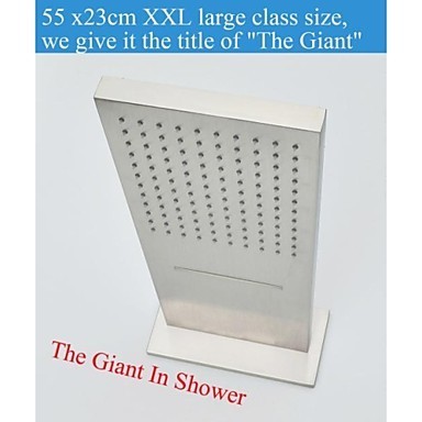Wall Mounted Brushed Waterfall And Rain Shower Head N2397 - Click Image to Close
