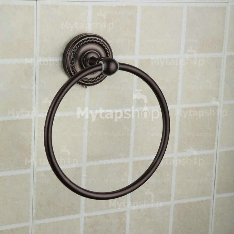 Oil Rubbed Bronze Brass Wall-mounted Towel Ring ORB1009