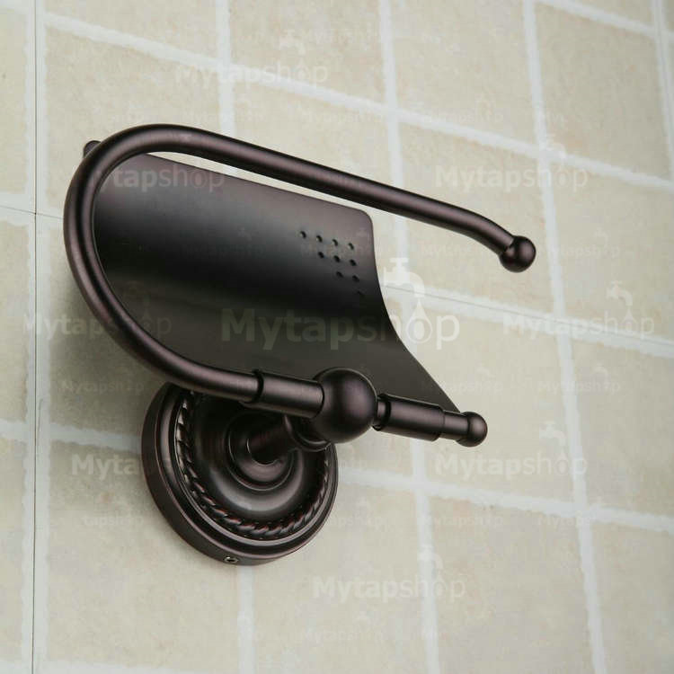 Oil Rubbed Broneze Wall-mounted Toilet Roll Holder ORB1010 - Click Image to Close