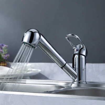 Simple Design Hot and Cold Kitchen Brass Pull Out Tap RF7041