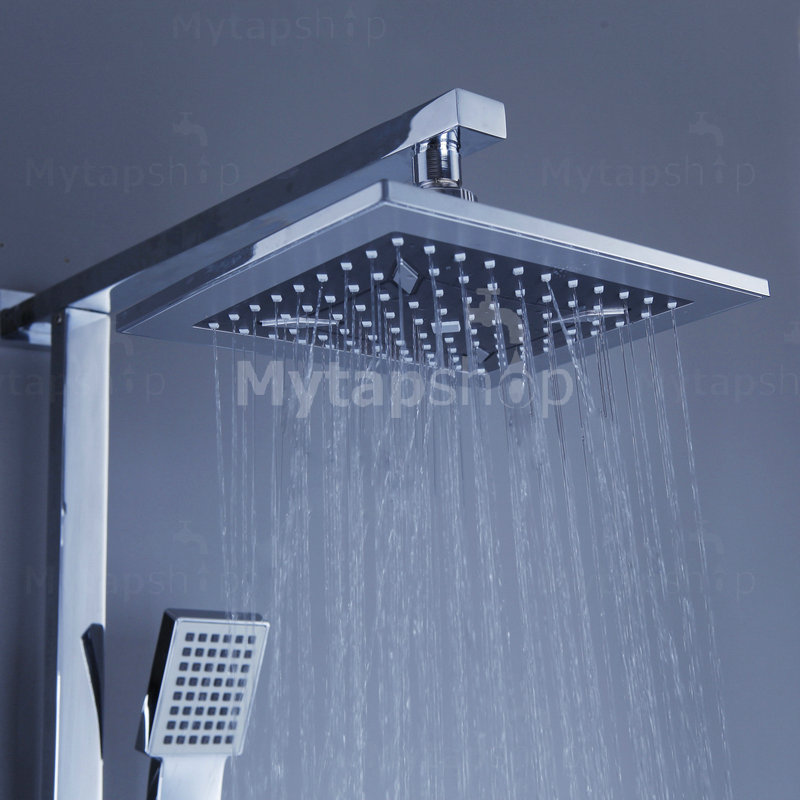 Contemporary 8 inch Shower Head + Hand Shower Tub Shower Tap - SC006