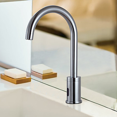 Contemporary Cold Water Automatic Touchless Sensor Sink Tap - T0108 - Click Image to Close
