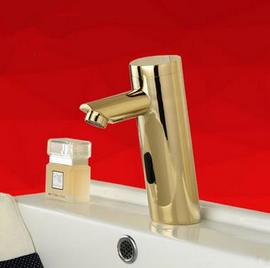 Automatic Taps Antique Golden Cold Water Only Bathroom Sensor Tap T0200G - Click Image to Close