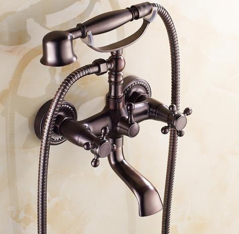 Traditional Oil-rubbed Bronze Finish Two Handles Bathtub Tap T0415W-OR