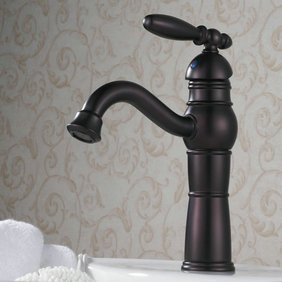 Antique Oil Rubbed Bronze Bathroom Sink TapT0419B - Click Image to Close