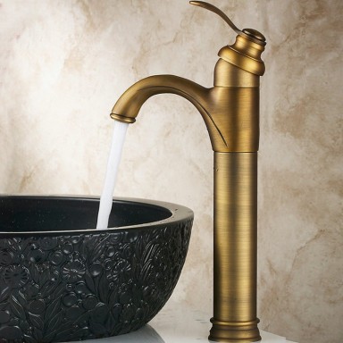 Classic Solid Brass Bathroom Sink Tap T0426A - Click Image to Close