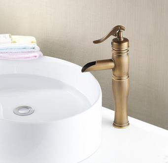 Centerset Antique Brass Bathroom Sink Tap TP0599D