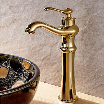 Antique Brass Ti-PVD Bathroom Sink Tap Mixer Tap TA2580