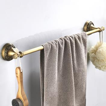 Antique Brass Finish One Bar Towel Bar TAB6101 - Click Image to Close