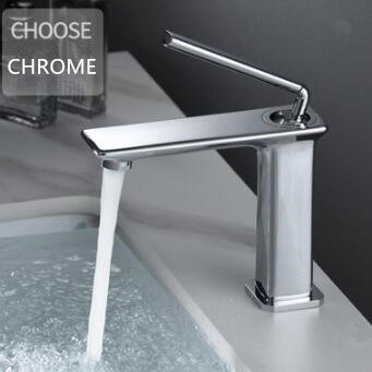 Chrome Finished Basin Tap Undercounter Mixer Bathroom Sink Tap TC0318S