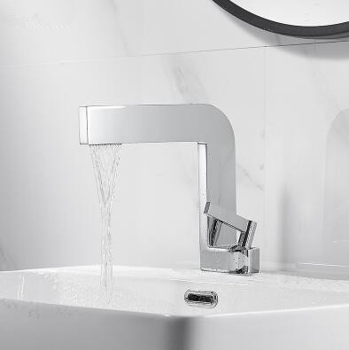 Simple Designed Brass Basin Tap Chrome Mixer Bathroom Sink Tap TC2909