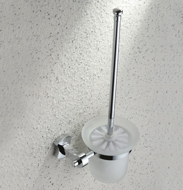 Chrome Brass Wall-mounted Toilet Brush Holder TCB2006 - Click Image to Close
