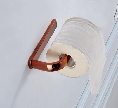 Bathroom Accessory Antique Rose Golden Toilet Roll Holder TCB3900 - Click Image to Close