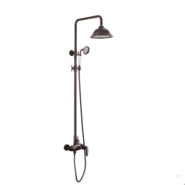 Antique Oil-rubbed Bronze Wall Mount Waterfall Rainfall + Handheld Shower Tap - TFB004 - Click Image to Close