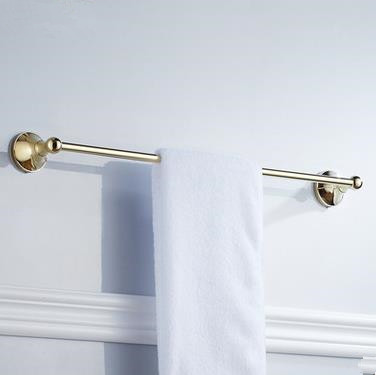 Antique Brass Ti-PVD Wall-mounted Single Towel Bar TGB1005