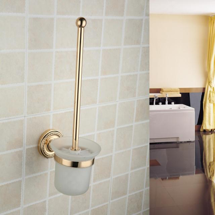Antique Brass Ti-PVD Wall-mounted Toilet Brush Holder TGB2006