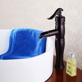 Oil Rubbed Bronze Bathroom Sink Tap T0599HB - Click Image to Close