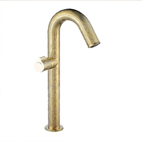 Ti-PVD Finish Solid Brass Bathroom Sink Tap T0435H