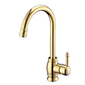 Ti-PVD Finish Widespread Antique Style Kitchen Tap T1727