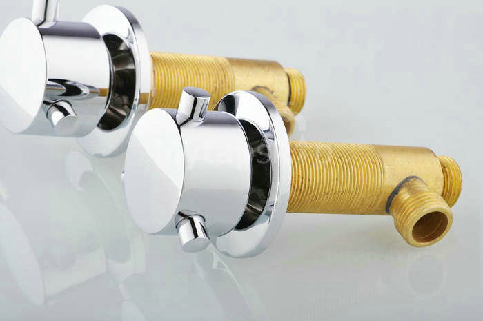 Contemporary Two Handles Waterfall Brass Tub Tap T001-15 - Click Image to Close