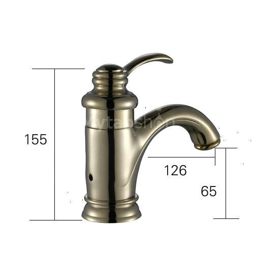 Ti-PVD Single Handle Centerset Bathroom Sink Tap TP0405G