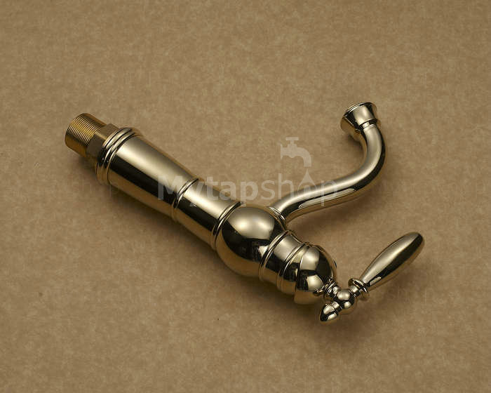 Classic Ti-PVD Finish Solid Brass Bathroom Sink Tap T0419G