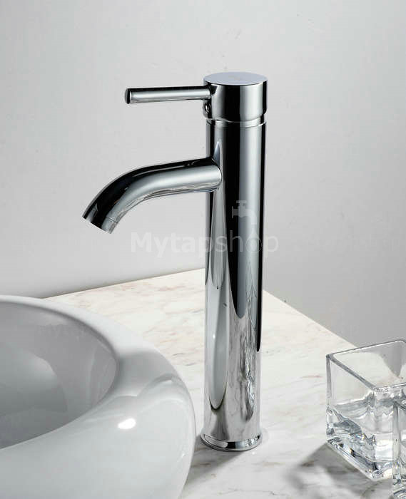 Solid Brass Bathroom Sink Tap Chrome Finish T0515H - Click Image to Close