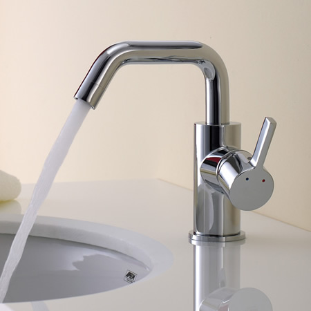 Chrome Finish Solid Brass Bathroom Sink Tap T0541 - Click Image to Close