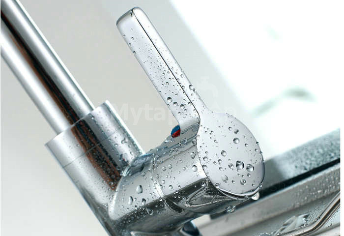 Chrome Finish Solid Brass Bathroom Sink Tap T0542 - Click Image to Close