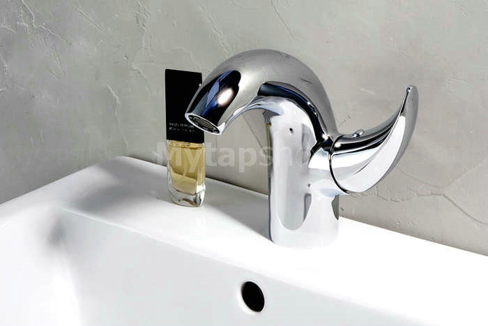Contemporary Centerset Chrome Finish Bathroom Sink Tap T0548 - Click Image to Close