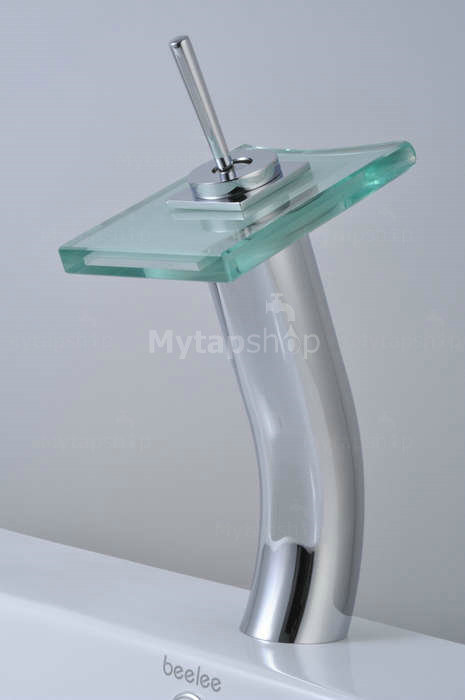 Contemporary Single Handle Waterfall LED Bathroom Sink Tap T0801HF