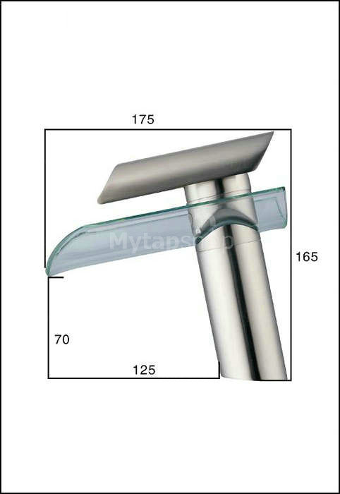 Single Handle Nickel Brushed Centerset Bathroom Sink Tap (T0814S) - Click Image to Close