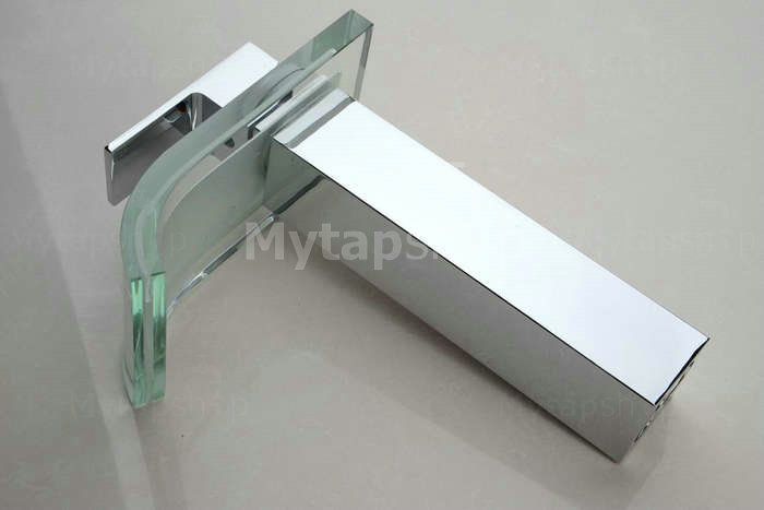 Single Handle Chrome Waterfall Bathroom Sink Tap T0822H