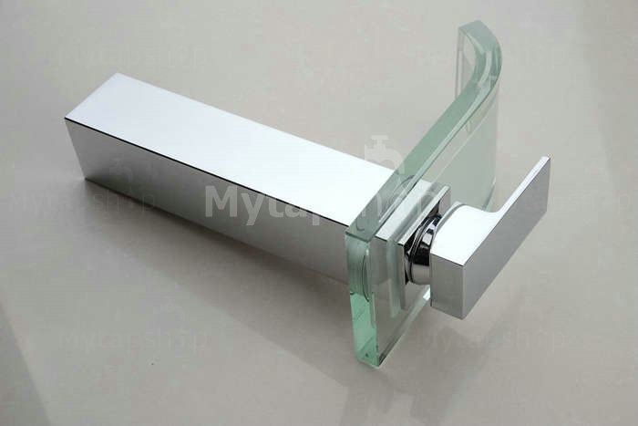 Single Handle Chrome Waterfall Bathroom Sink Tap T0822H - Click Image to Close